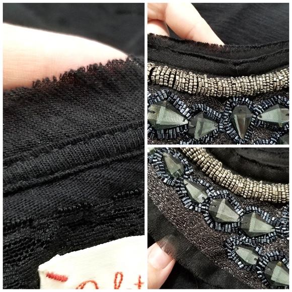 Anthro Deletta Jeweled Embellished Top - Picture 8 of 8